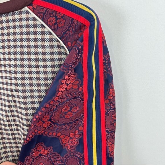 NWT GUCCI MICRO-CHECK AND PAISLEY-PRINT VELVET TRACK JACKET - Picture 7 of 15